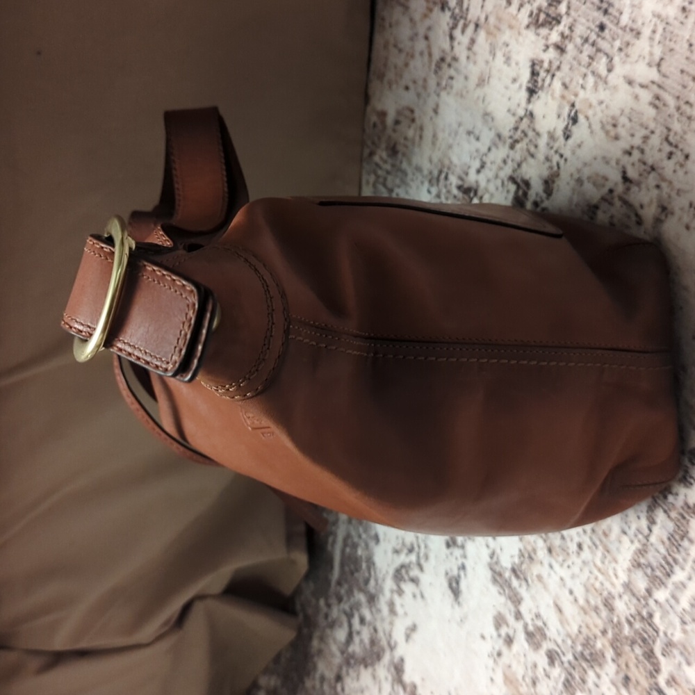 EUC Rare Coach Vintage Leather Shoulder & Crossbody Slim Hobo Duffel Bag 12376 - Picture 7 of 16